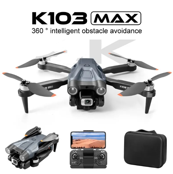 K103 PRO Drone Optical Flow WIFI Dual Camera HD Electrically Operated With Obstacle Avoidance
