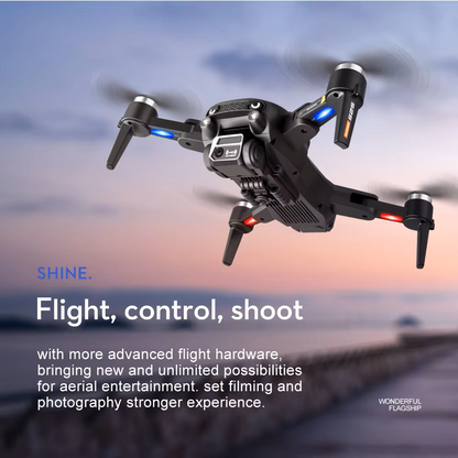 S2S mini drone with modern design laser 4-way obstacle avoidance wide angle dual camera & optical flow hovering