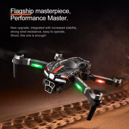 V186 supercar drone with dual camera 4-way obstacle avoidance optical flow hovering & brushless motor